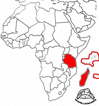 Geochelone gigantea - występowanie